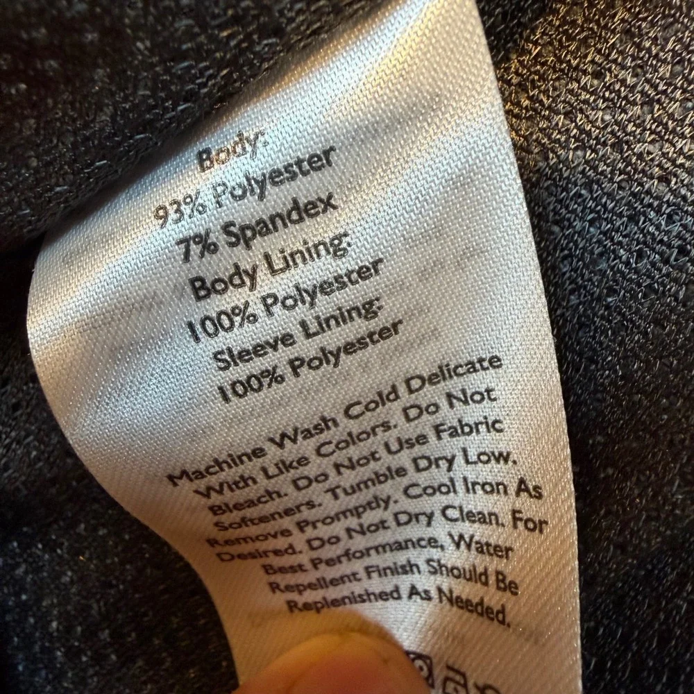 Eddie Bauer Mens 42 Gray Ultimate Voyager Travel Blazer Jacket  Water Repellent